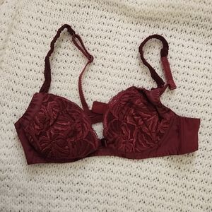 Aubade womens burgendy bra